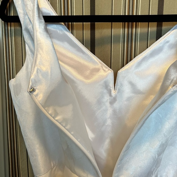 WHBM White jacquard belted dress - Picture 5 of 15